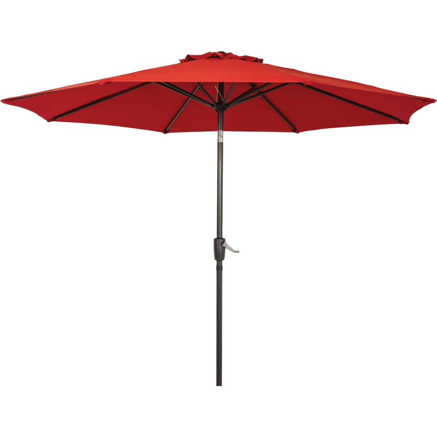 Outdoor Expressions 9 Ft. Aluminum Tilt/Crank Crimson Red Patio Umbrella Image 1