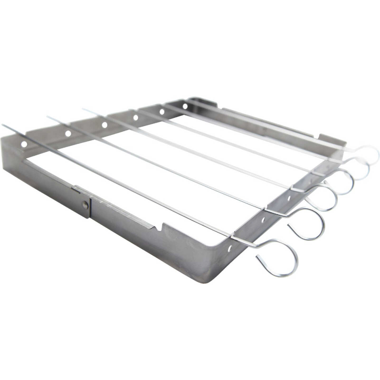 GrillPro Stainless Steel Kebab Grill Rack with Skewers Image 4