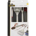 GrillPro Rubber Insert Handle Stainless Steel 4-Piece Barbeque Tool Set Image 2