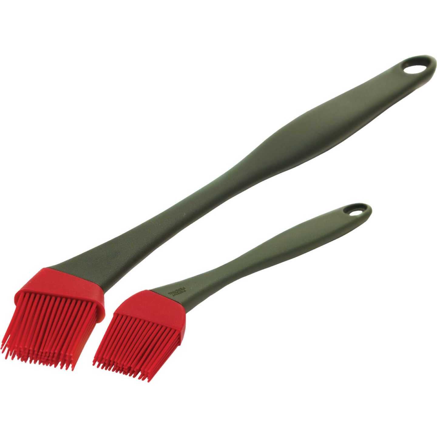 GrillPro Plastic Handle Silicone Bristles Basting Brush (2-Pack) Image 1
