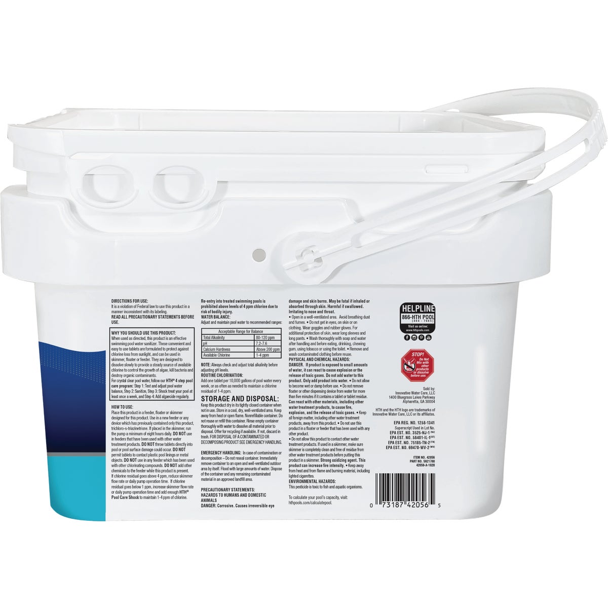 HTH Pool Care 3 In. 8 Lb. Chlorine Tabs Ultra Image 2