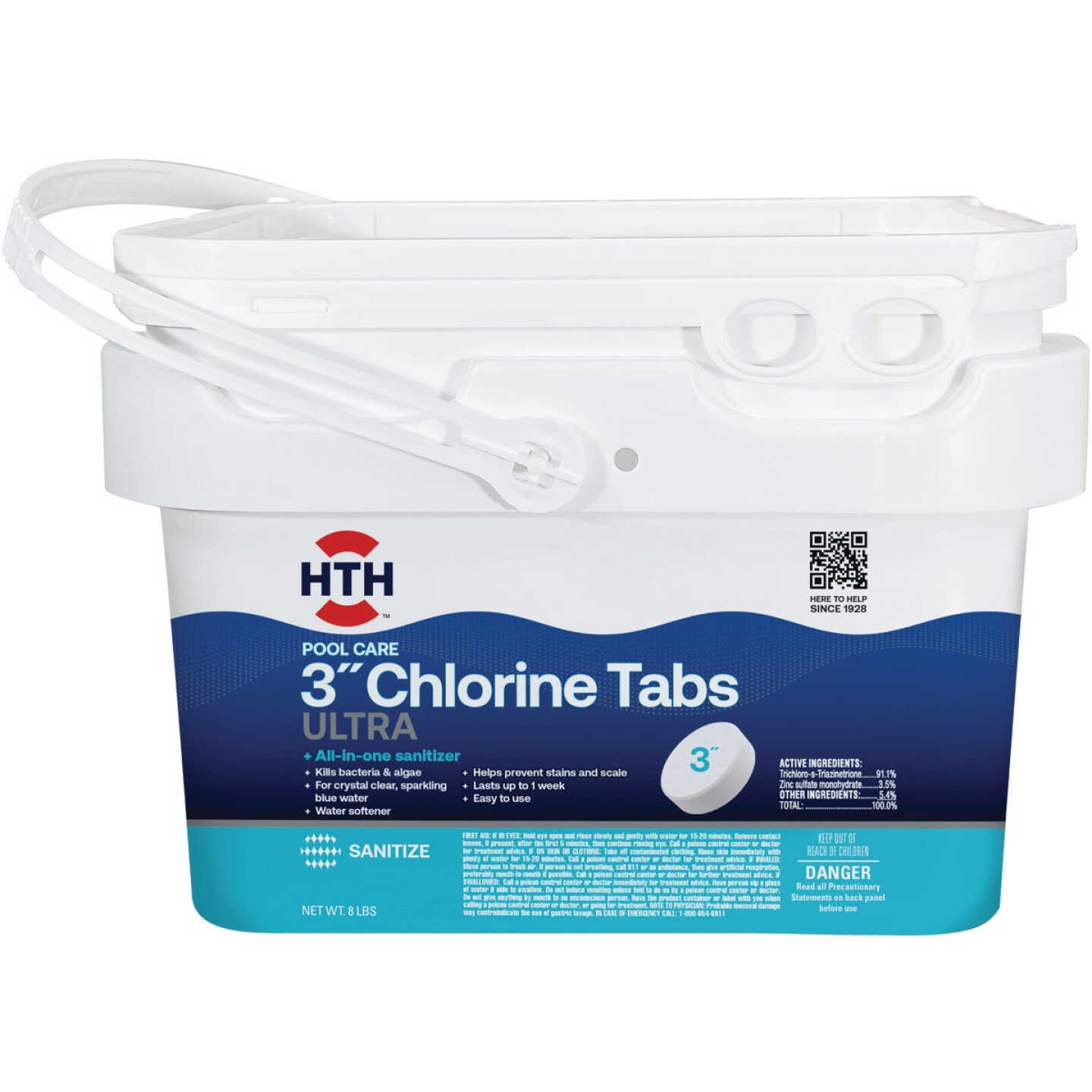 HTH Pool Care 3 In. 8 Lb. Chlorine Tabs Ultra Image 1