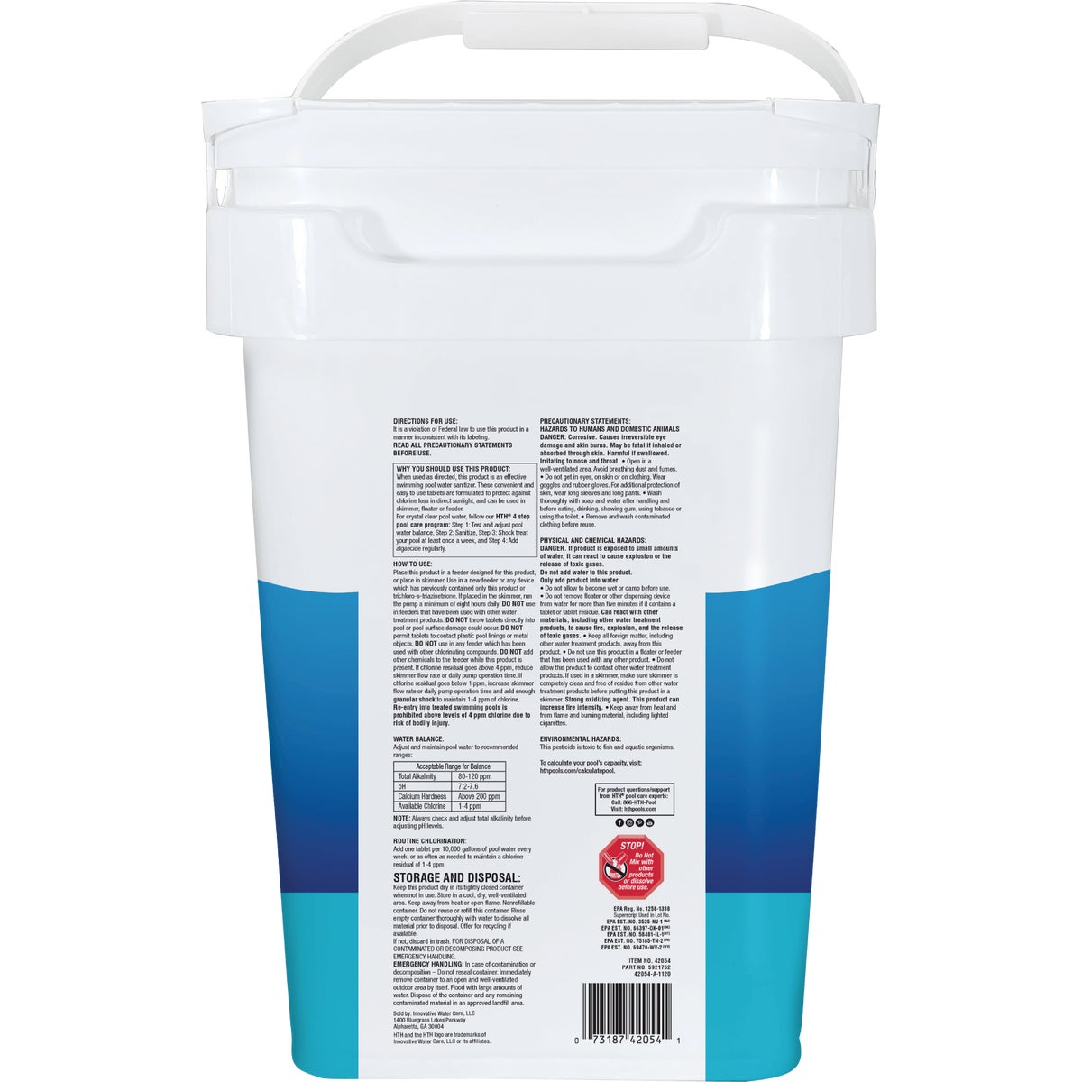 HTH Pool Care 3 In. 15 Lb. Chlorine Tabs Advanced Image 2
