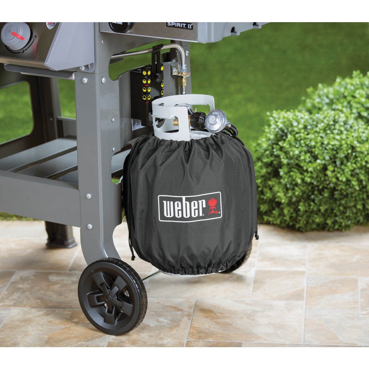 Weber 20 Lb. Capacity Polyester Propane Tank Cover Image 2