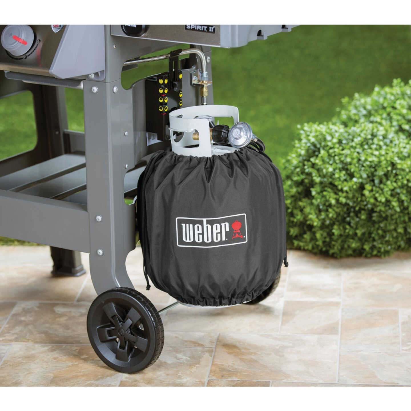 Weber 20 Lb. Capacity Polyester Propane Tank Cover Image 2