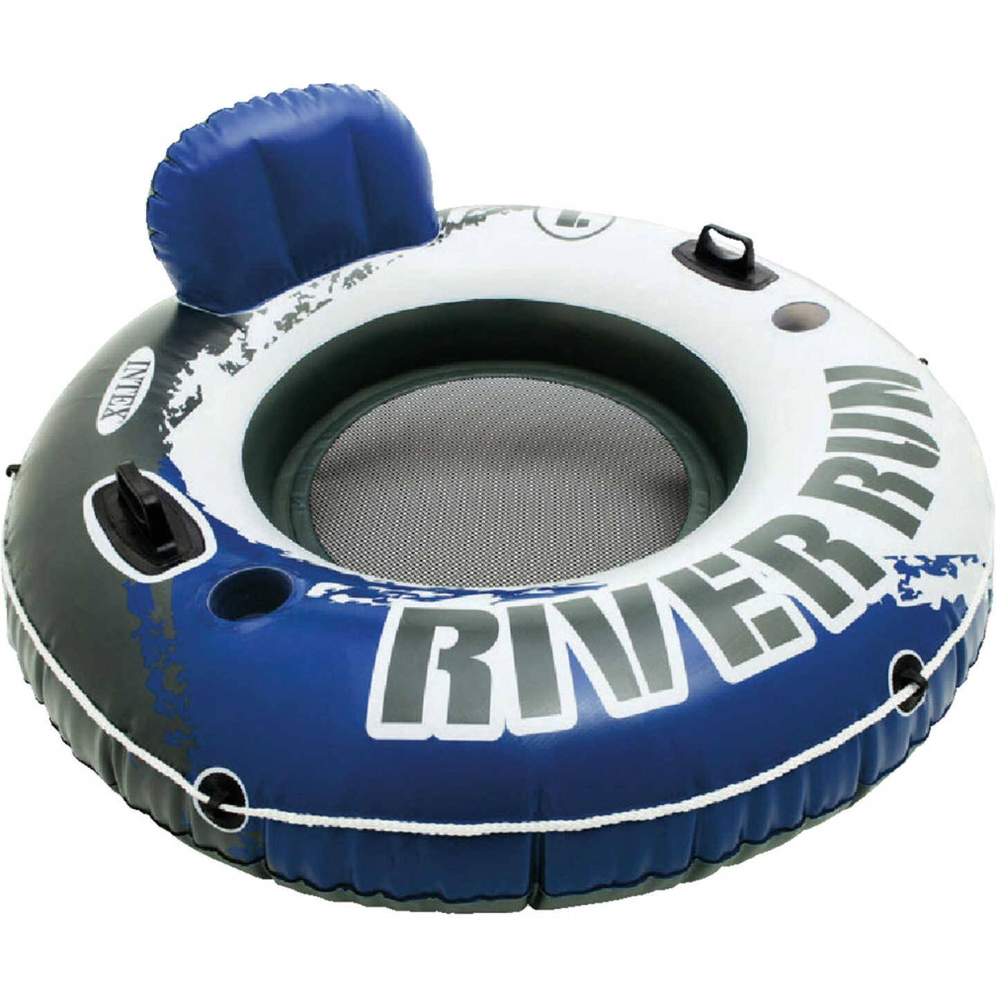 Intex River Run 53 In. Dia. Tube Float, Blue & White Image 1