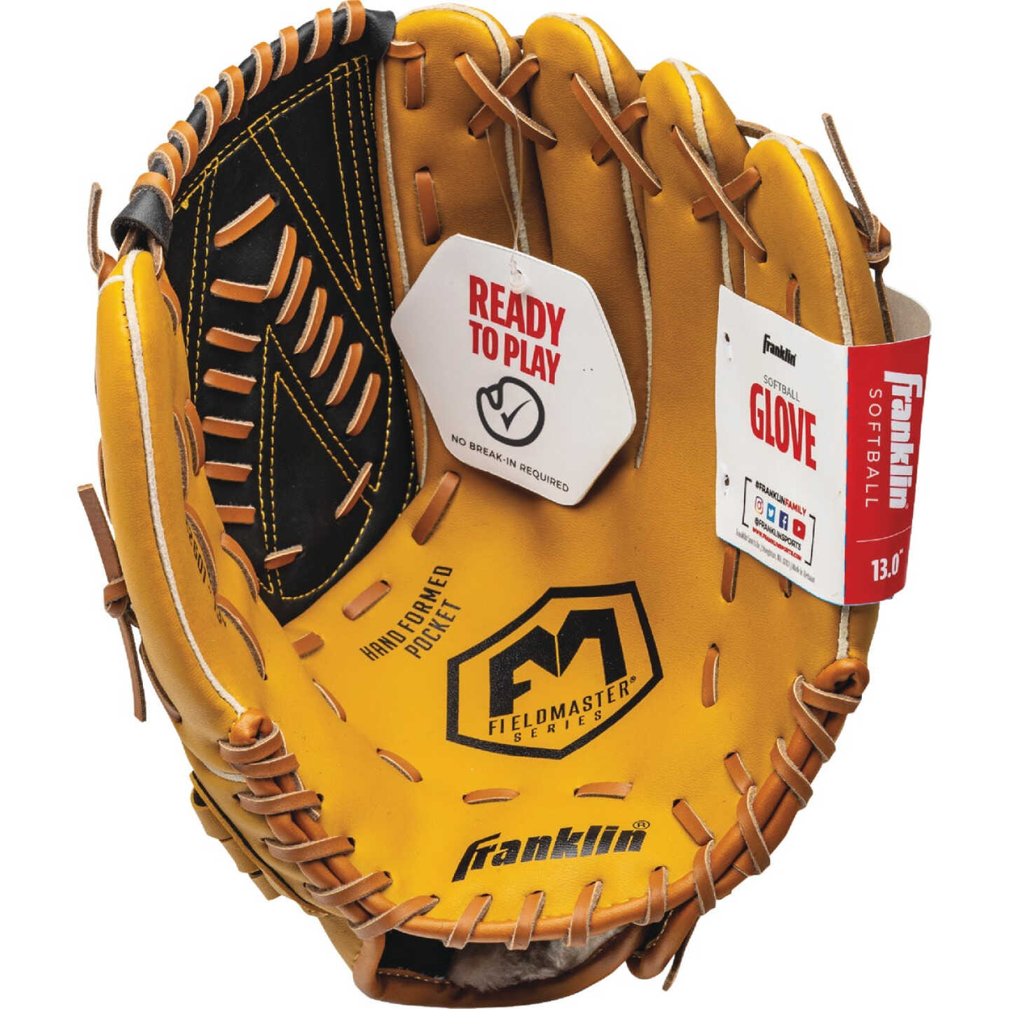 Franklin Field Master Series 13 In. Adult Right-Handed Thrower Baseball/Softball Glove Image 1