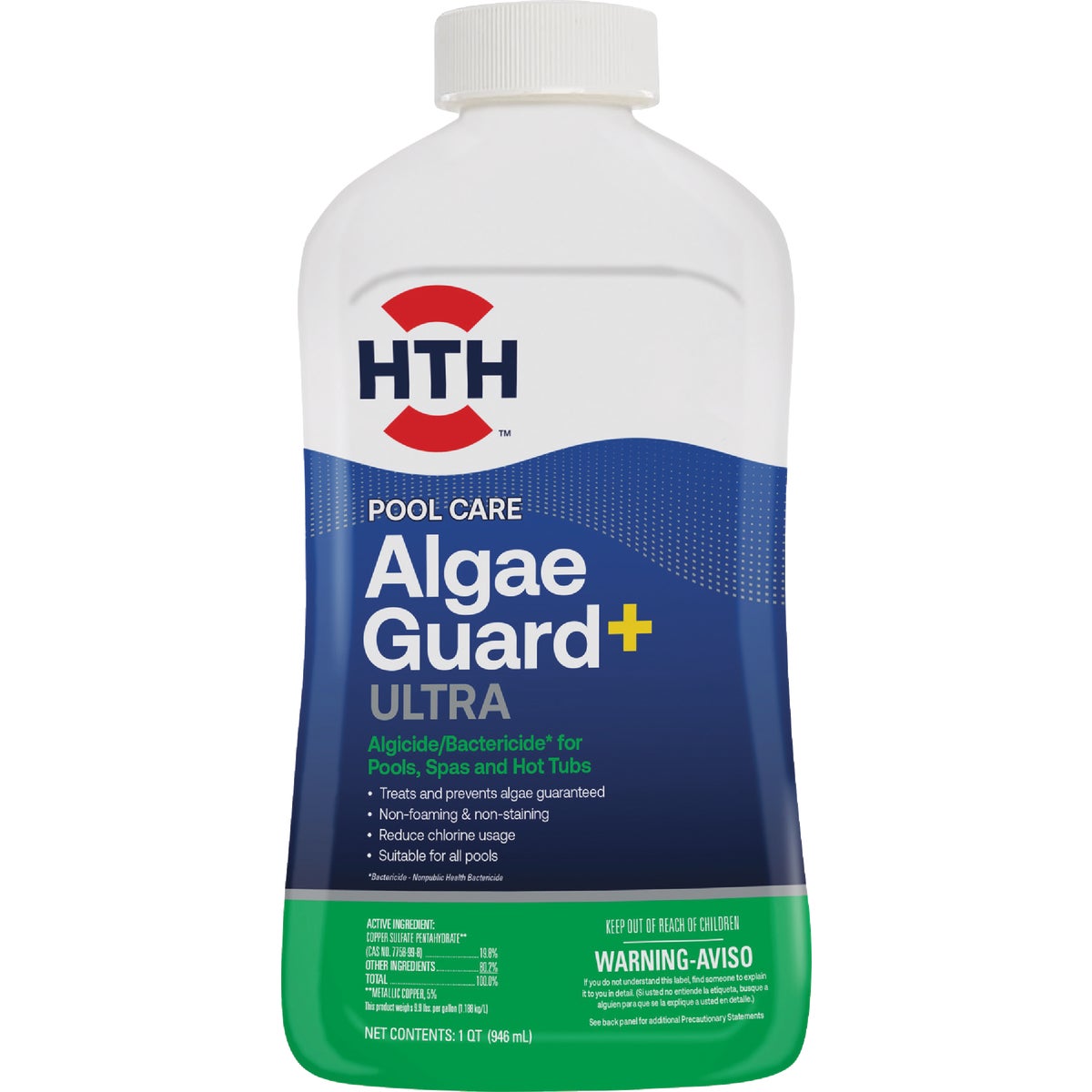 HTH Pool Care Algae Guard Ultra+ 32 Oz. Liquid Algae Control