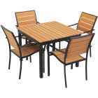 5PC FAUX WOOD SET Image 1