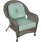 Glenwood Brown Wicker Chair With Cushions Image 3