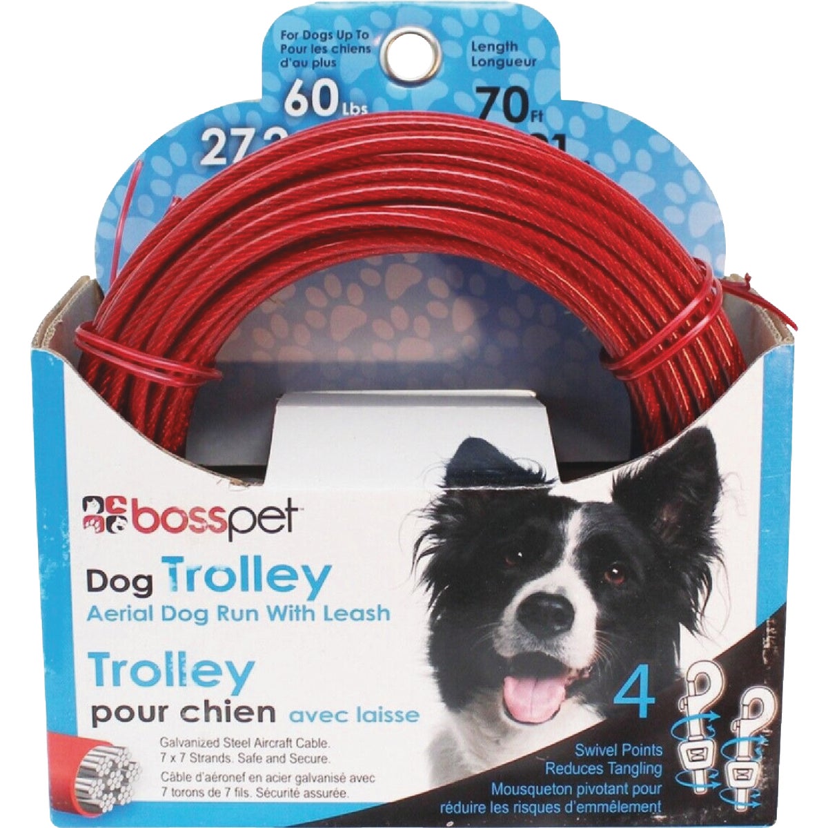 Boss Pet Guardian Gear Dog 70 Ft. Dog Trolley System