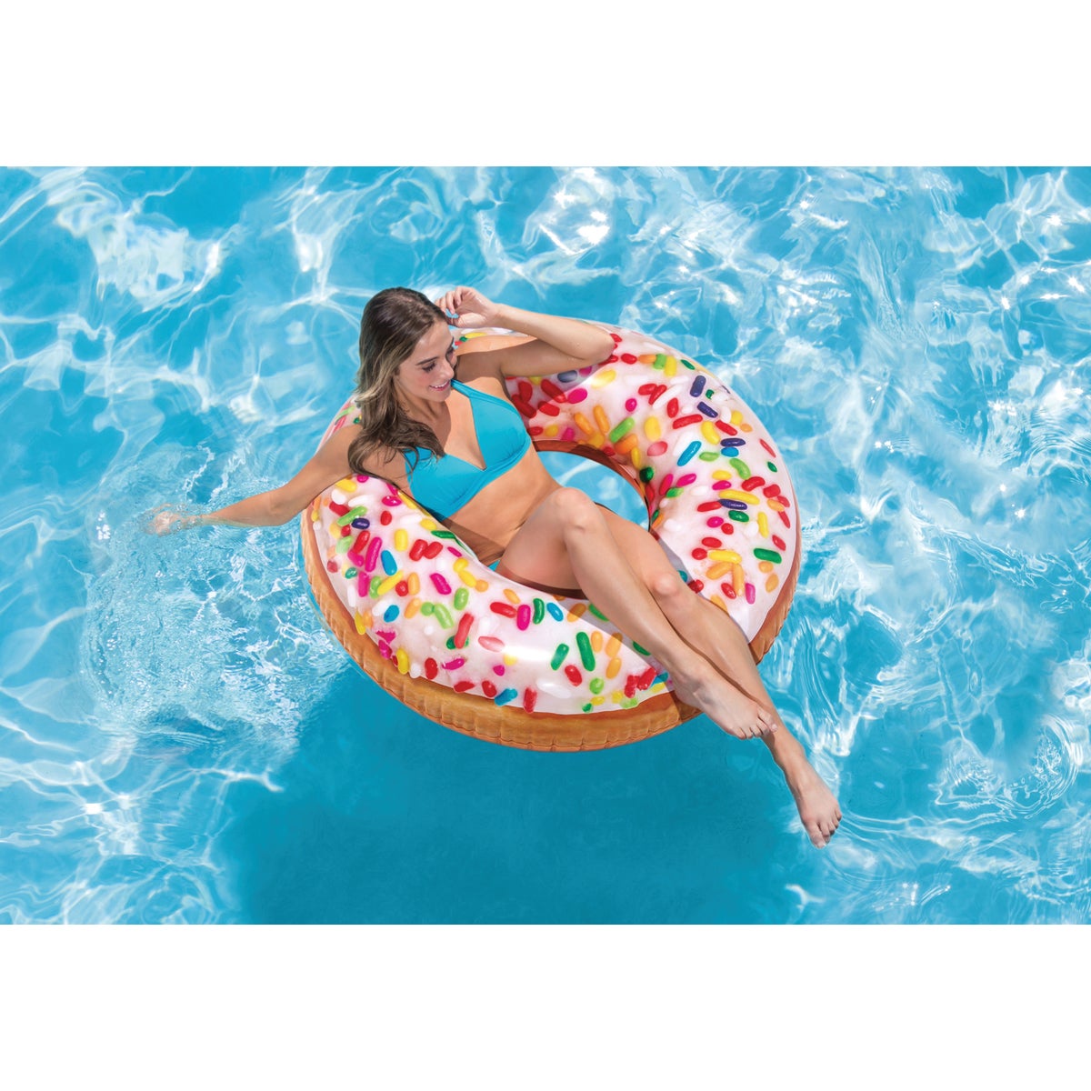 Intex 45 In. Sprinkle Donut Pool Tube Float Image 2