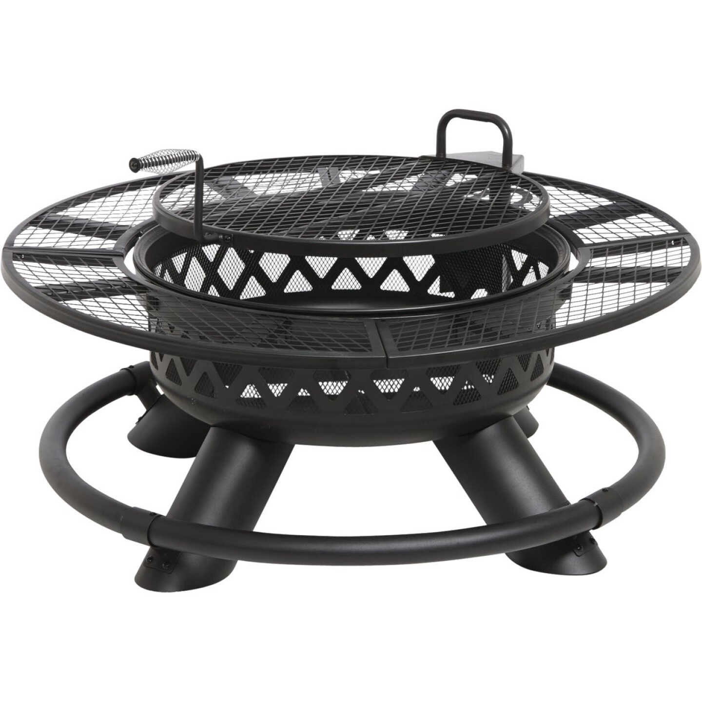 Big Horn 47 In. Camp Black Round Steel Fire Pit Image 3