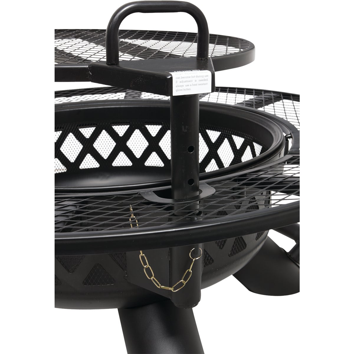Big Horn 47 In. Camp Black Round Steel Fire Pit Image 5
