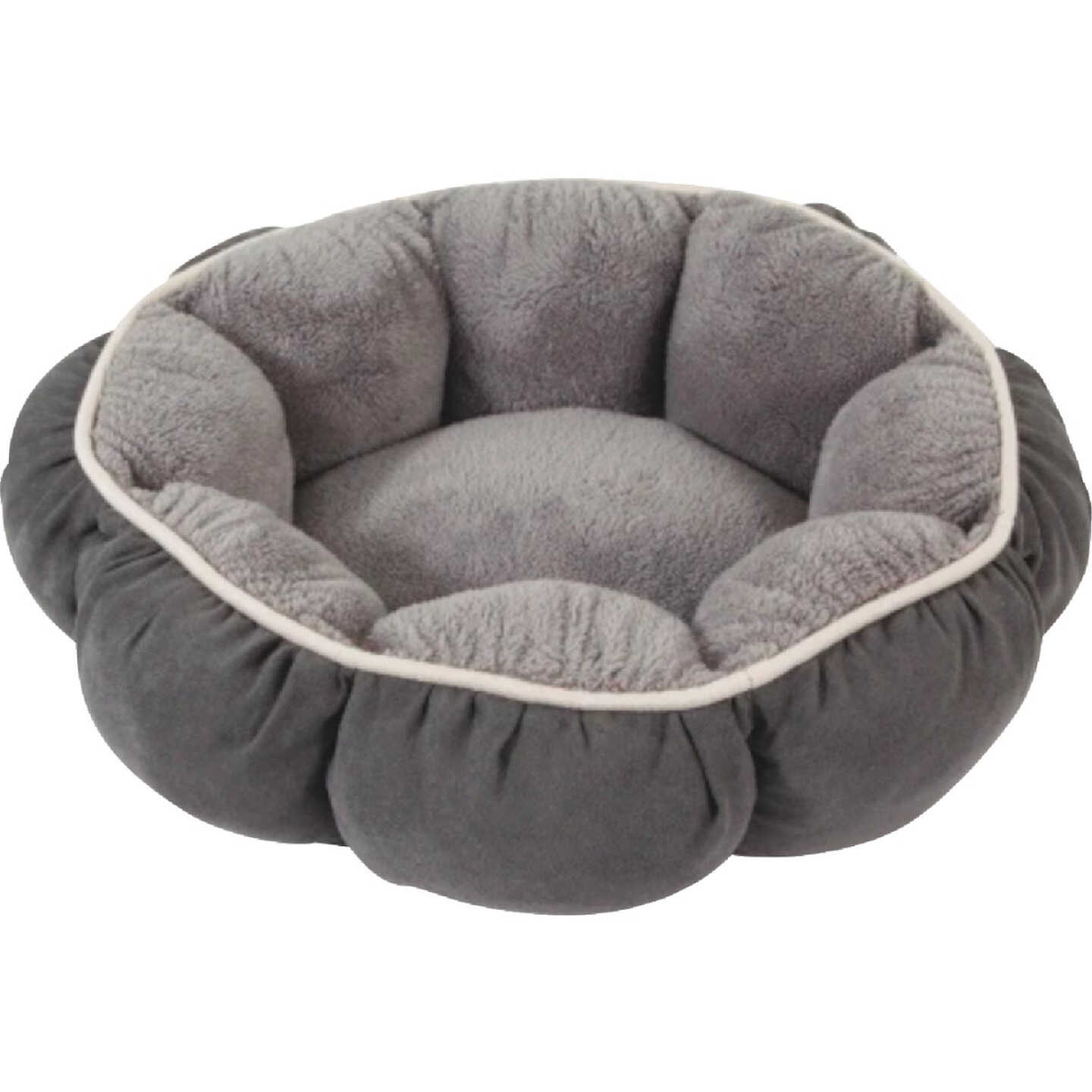Petmate Aspen Pet 18 In. Round Recycled Polyester Fiber Dog Bed Image 1