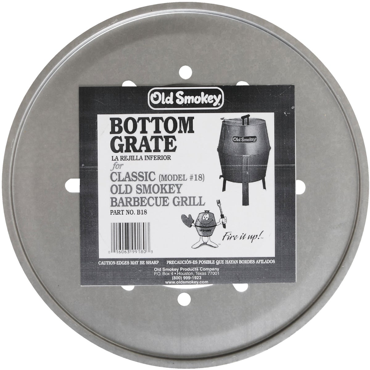 Old Smokey 14.5 In. Dia. Aluminized Steel Bottom Grill Grate Image 2