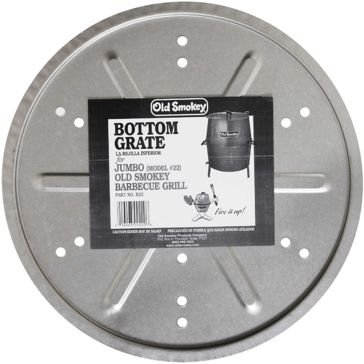 Old Smokey 19 In. Dia. Aluminized Steel Bottom Grill Grate Image 2