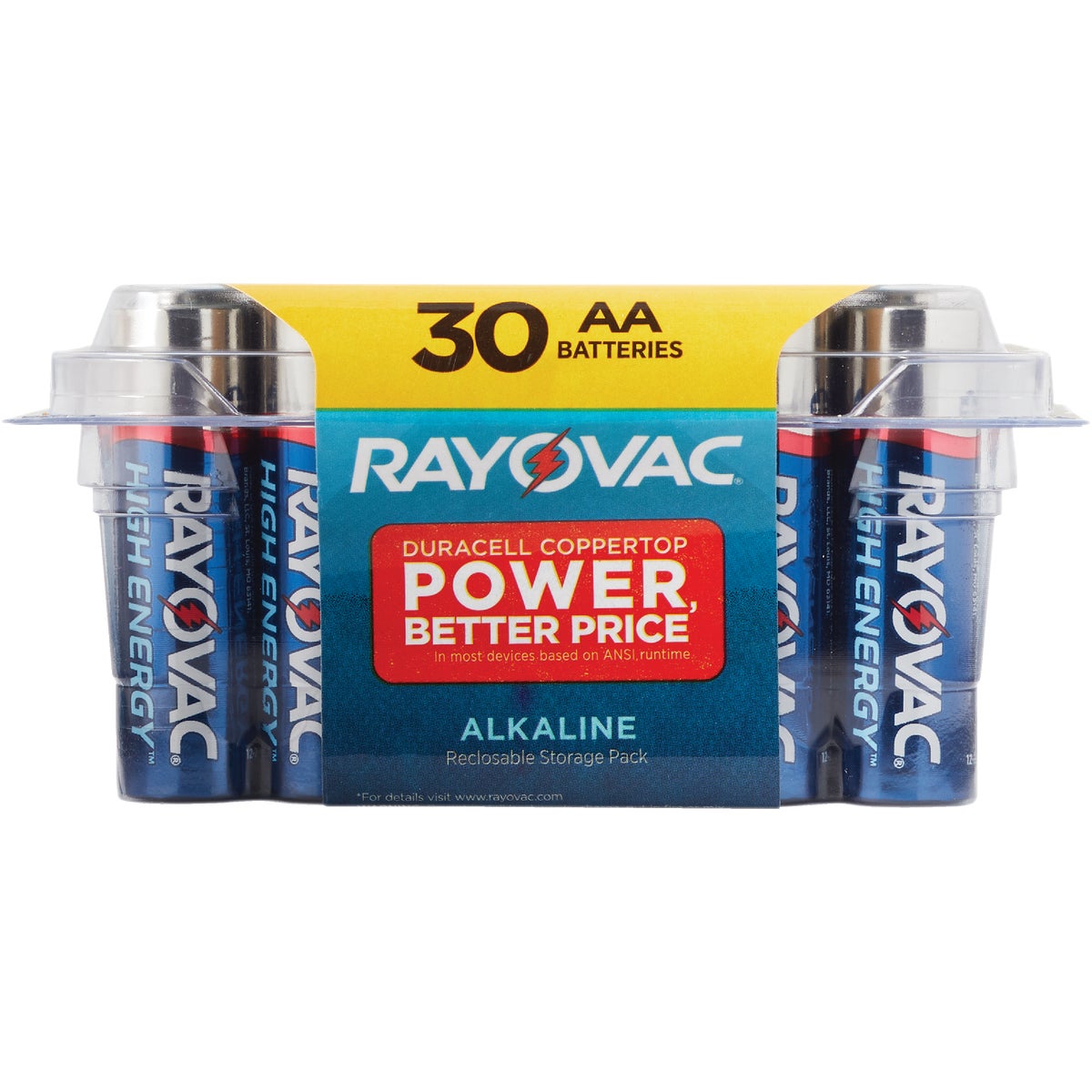 Rayovac High Energy AA Alkaline Battery (30-Pack) Image 2