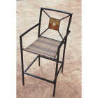 St Claire 3-Piece Bar Bistro Set With Brown Wicker Seats Image 7