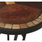 St Claire 3-Piece Bar Bistro Set With Brown Wicker Seats Image 4