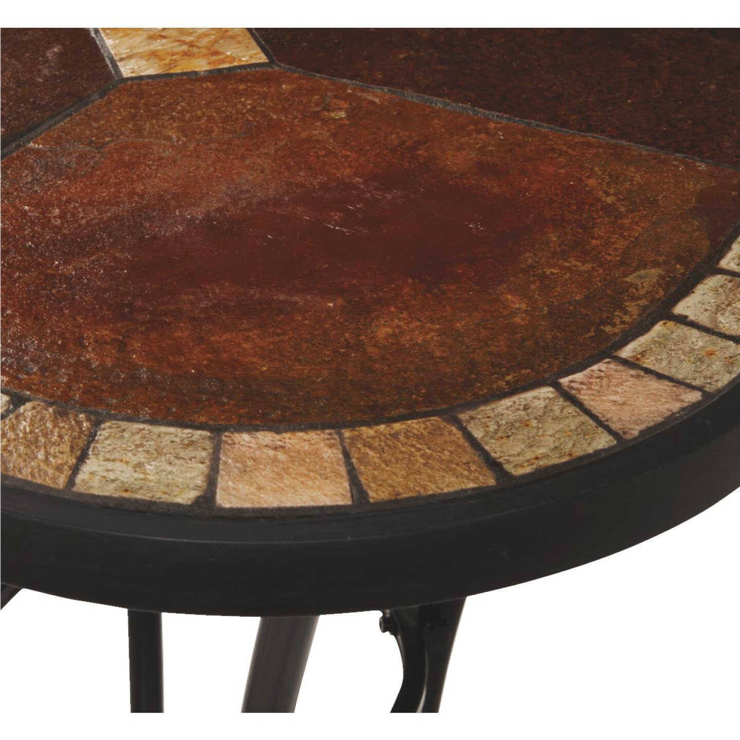 St Claire 3-Piece Bar Bistro Set With Brown Wicker Seats Image 4