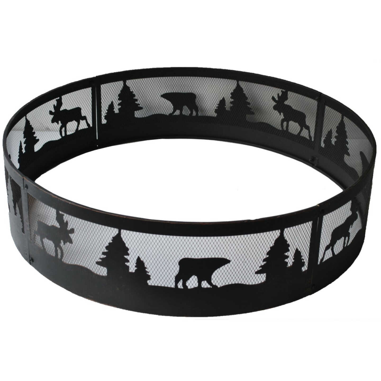 Outdoor Expressions 36 In. Antique Bronze Steel Fire Ring Image 4