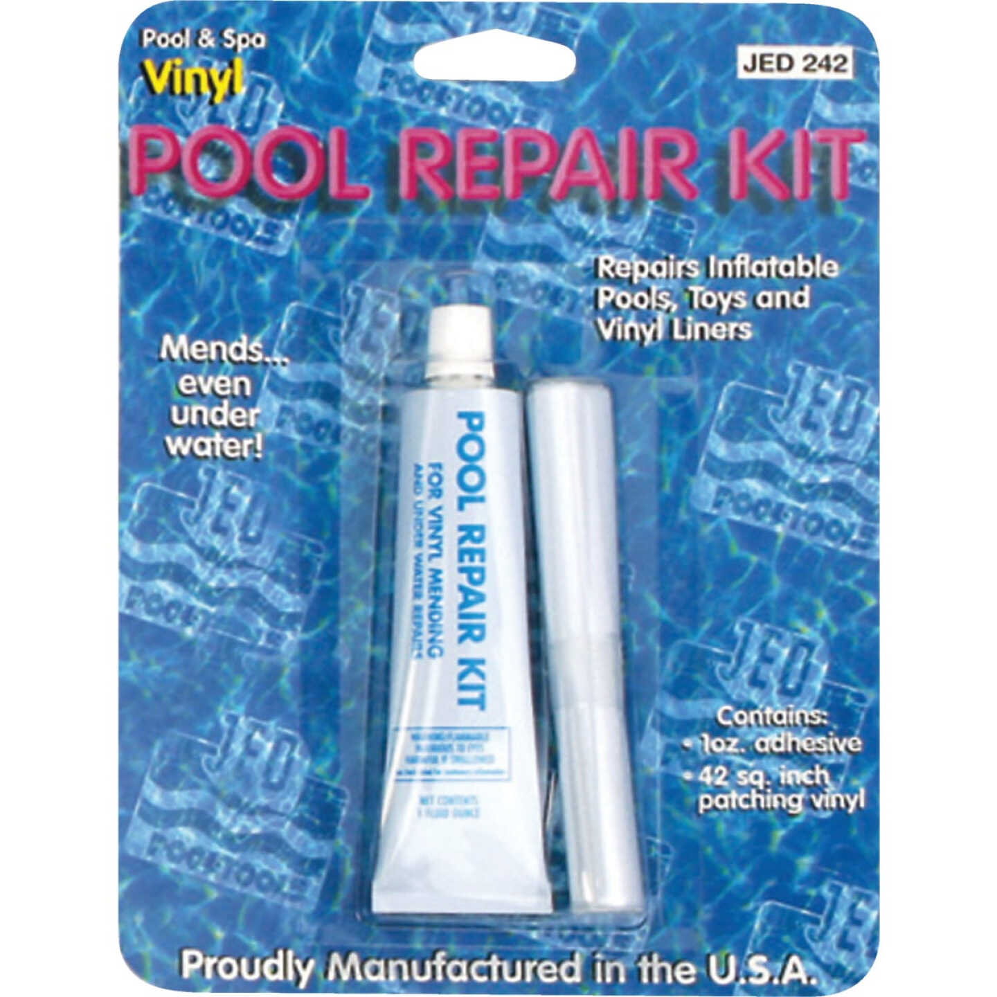 JED Pool 42 Sq. In. Vinyl Pool Repair Kit Image 1