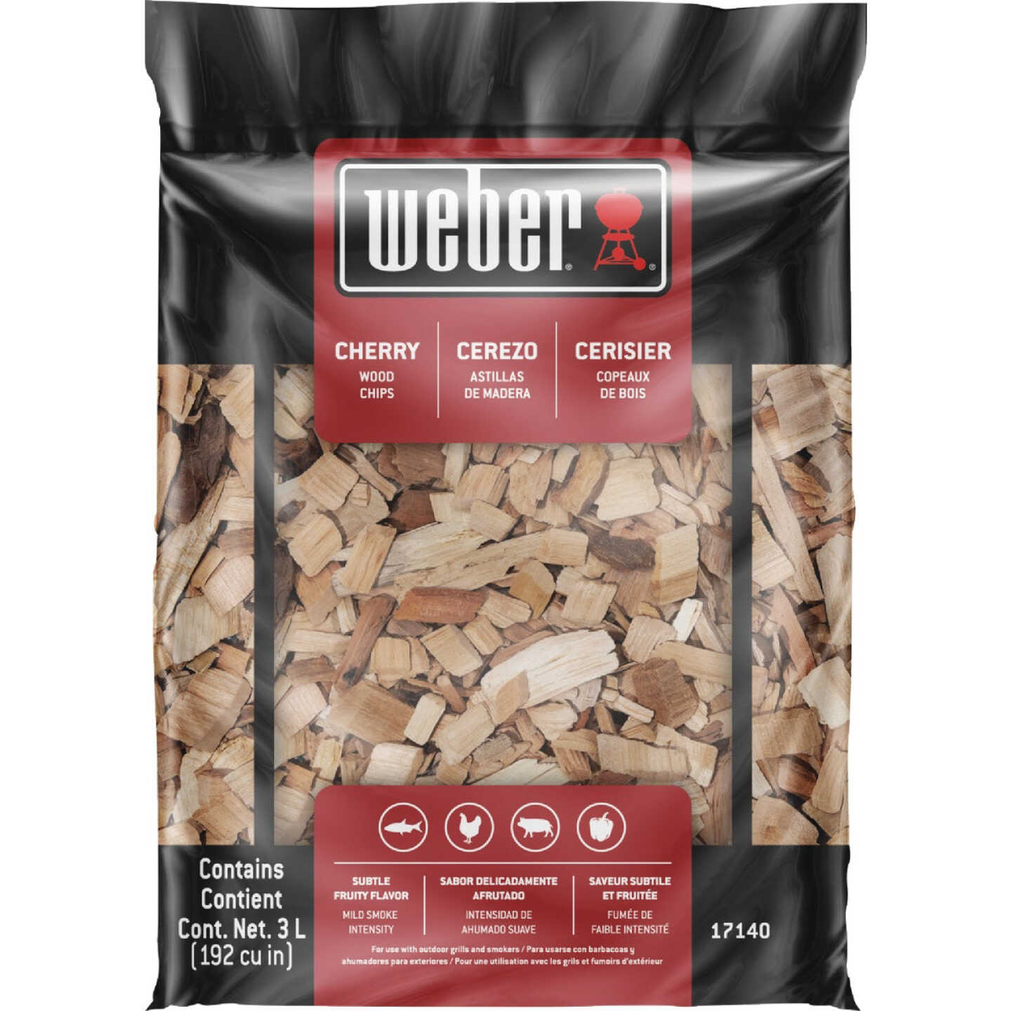 Weber 192 Cu. In. Cherry Wood Chips Image 1