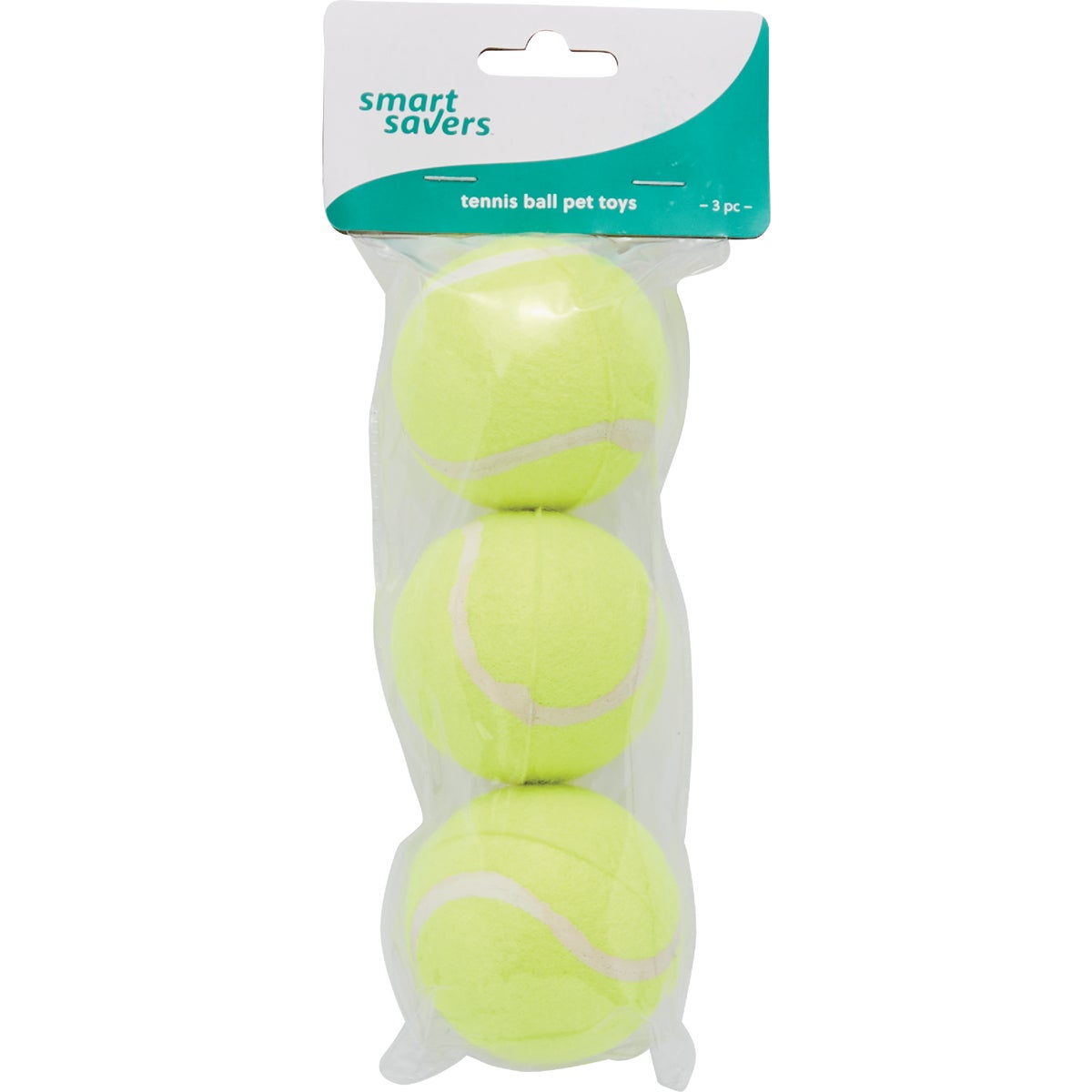 Smart Savers 6 Cm. Dia. Tennis Ball Dog Toy (3-Pack) Image 1