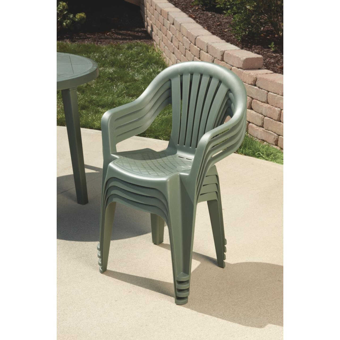 Adams Sage Resin Low Back Stackable Chair Image 1