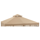 Outdoor Expressions 10 Ft. x 10 Ft. Tan Polyester Replacement Gazebo Canopy Image 1