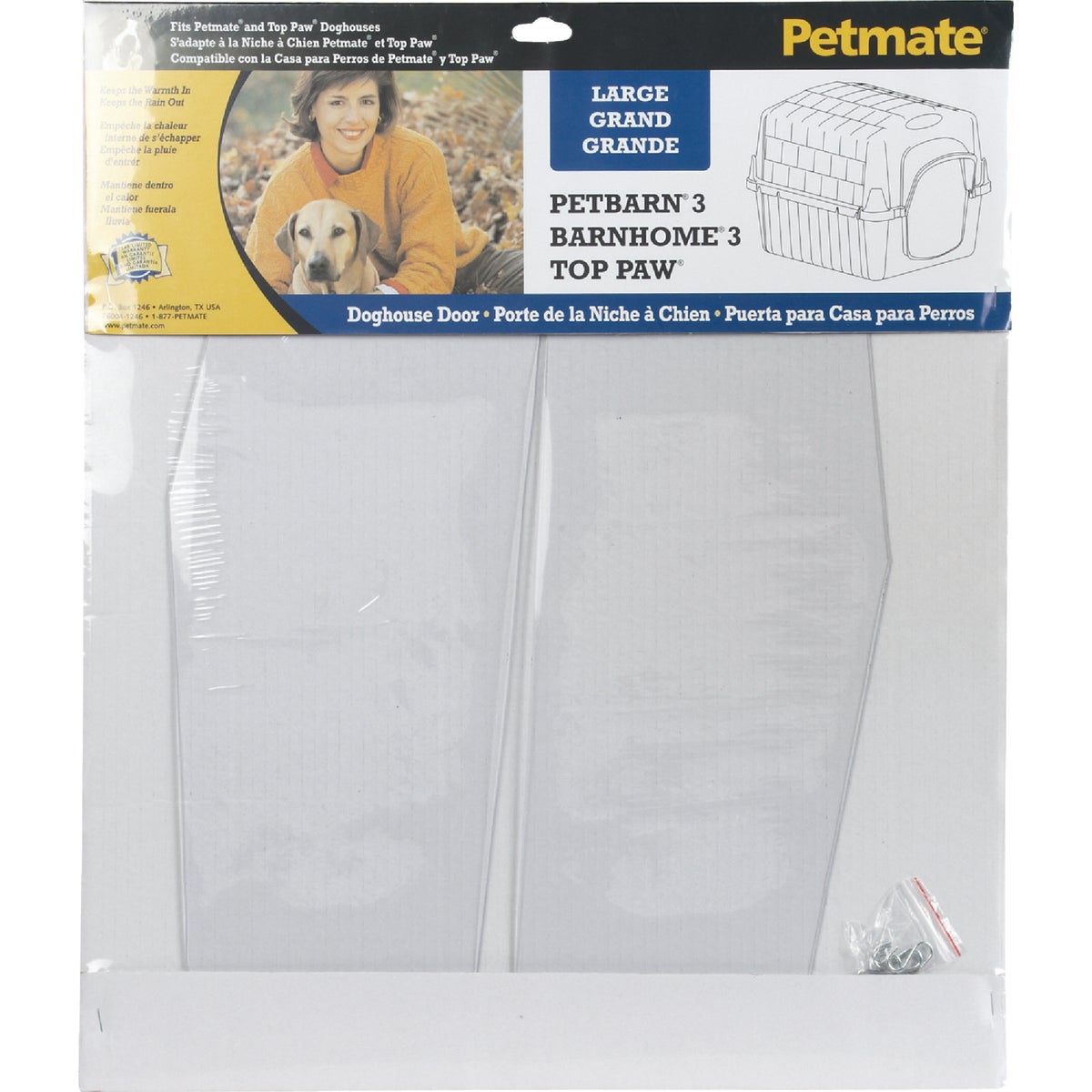 Petmate PetBarn III 14.8 In. W. x 20.8 In. L. Large Dog House Door Image 2