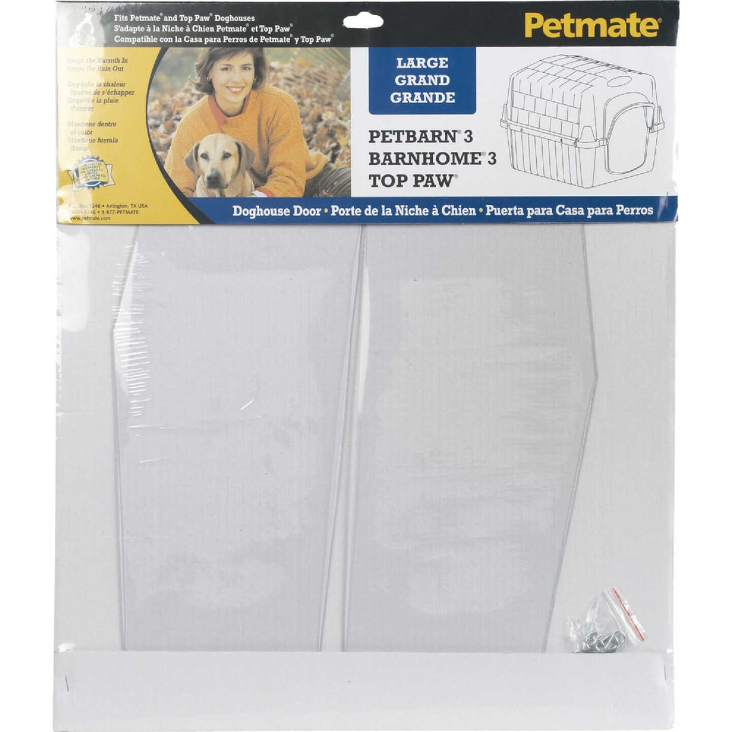 Petmate PetBarn III 14.8 In. W. x 20.8 In. L. Large Dog House Door Image 2