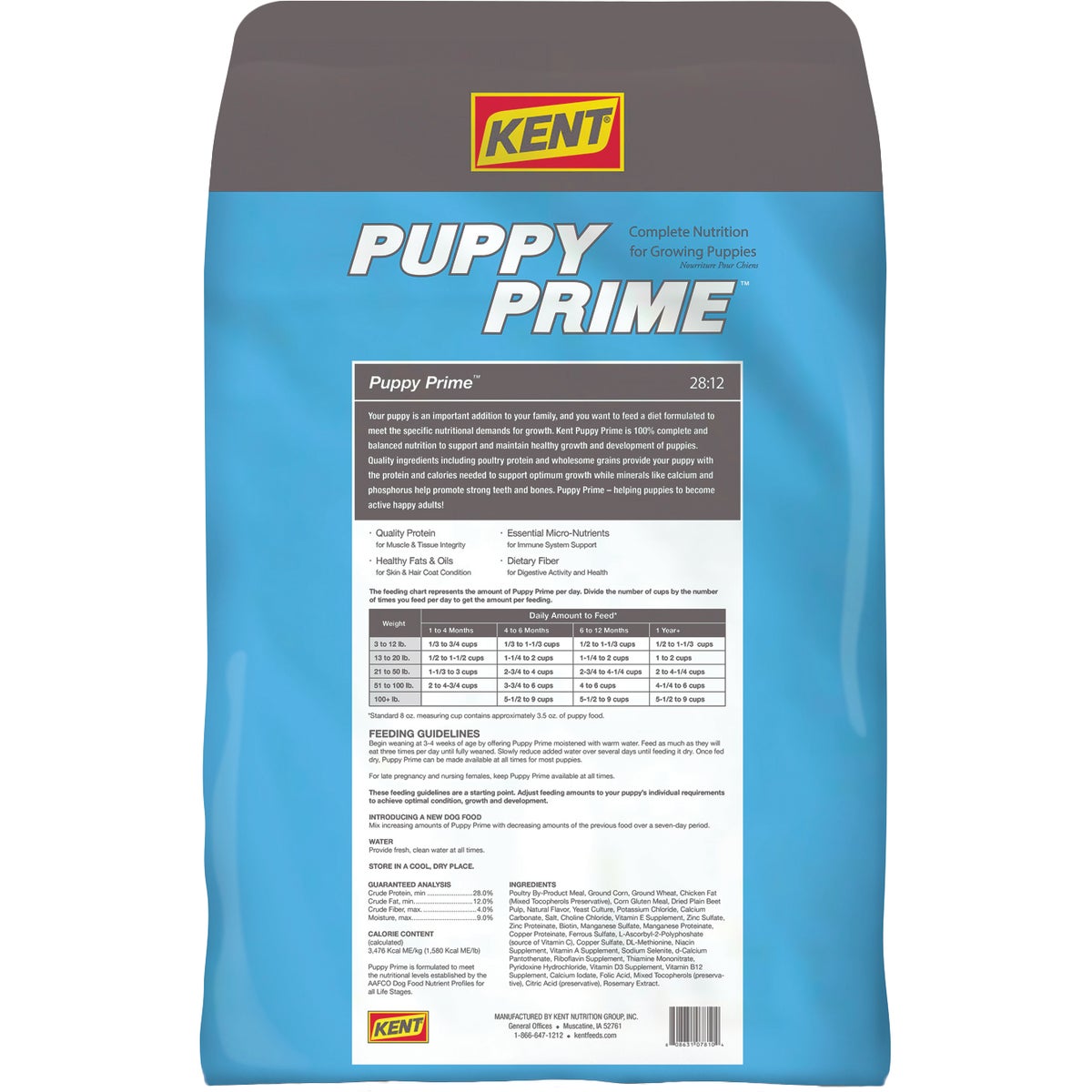 Kent Puppy Prime 20 Lb. Dry Dog Food Image 2