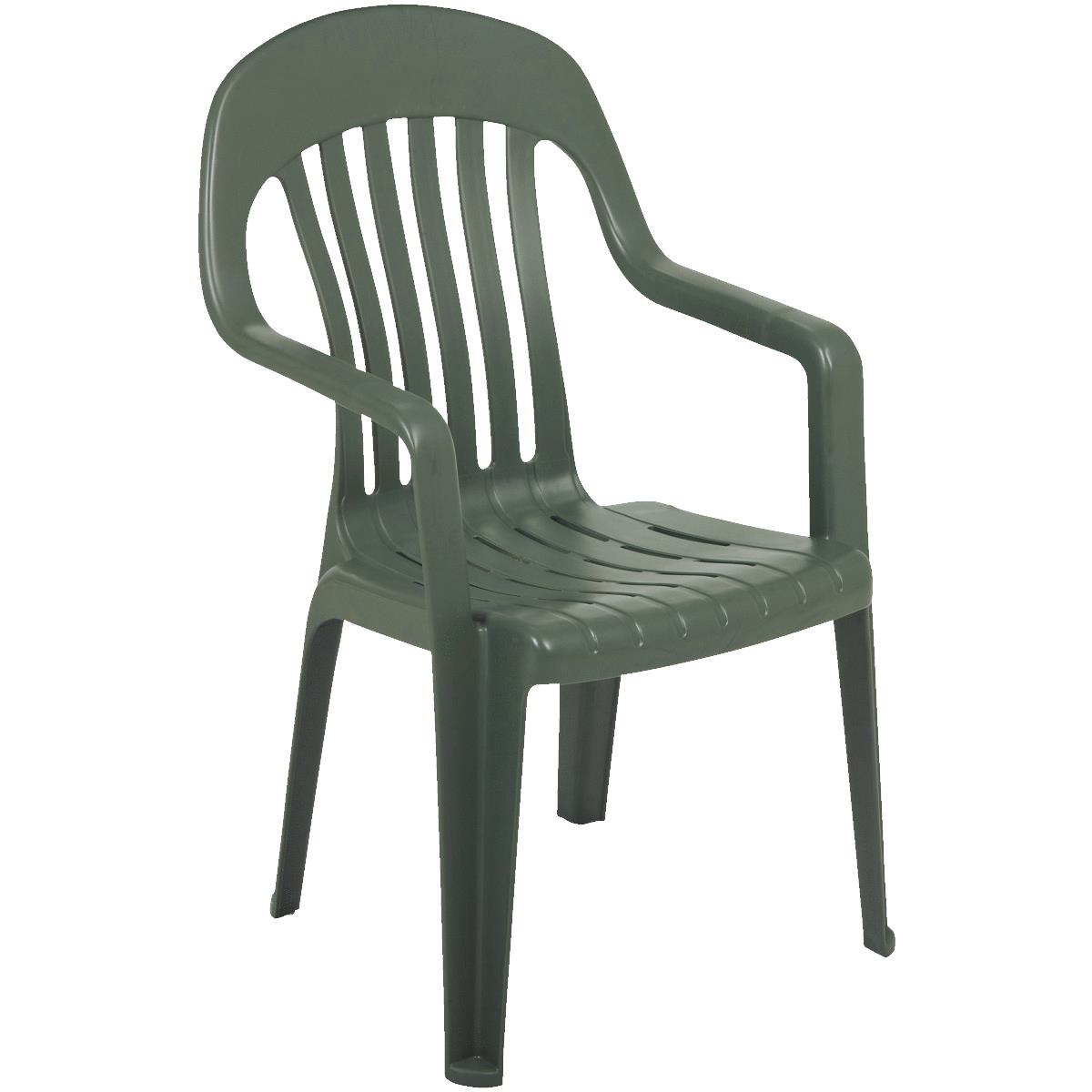 Adams Sage Resin High Back Stackable Chair
