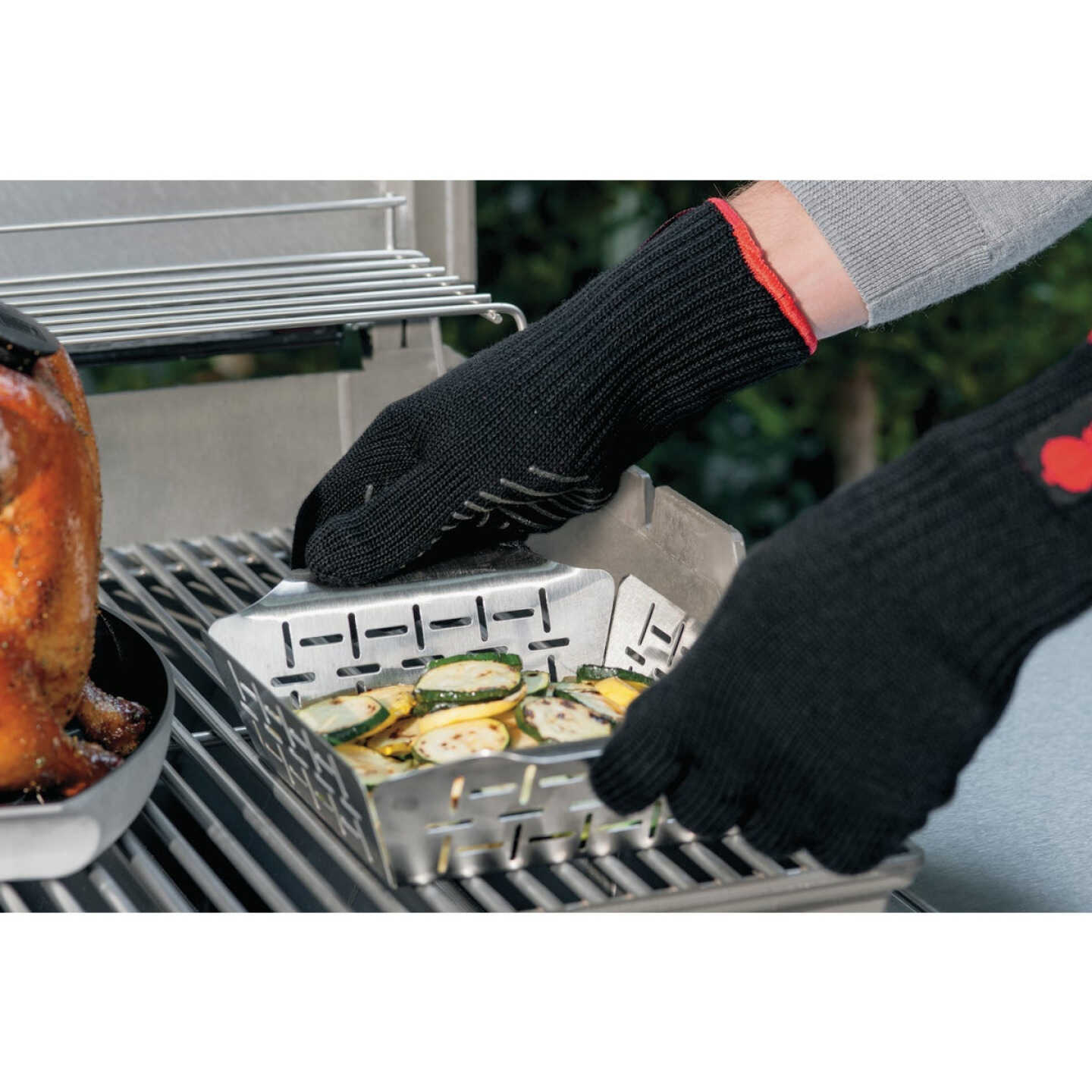 Weber Small Stainless Steel Vegetable Basket Image 2