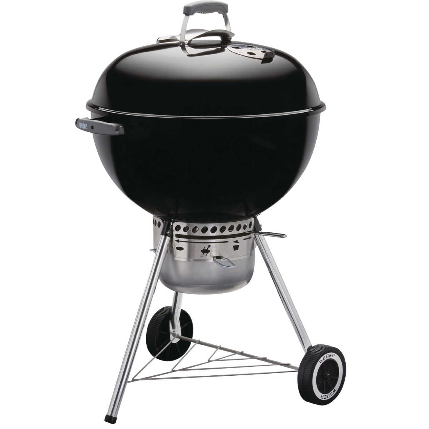 Weber Original Kettle Premium 22 In. Charcoal Grill, Black Image 1