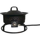 Bond Aurora 18 In. Bronze Round Steel Gas Fire Pit Image 1