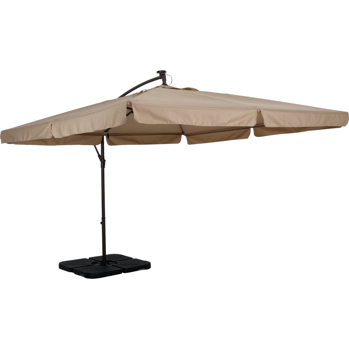 Outdoor Expressions 40 In. Square Black Plastic Umbrella Base (4-Piece) Image 3