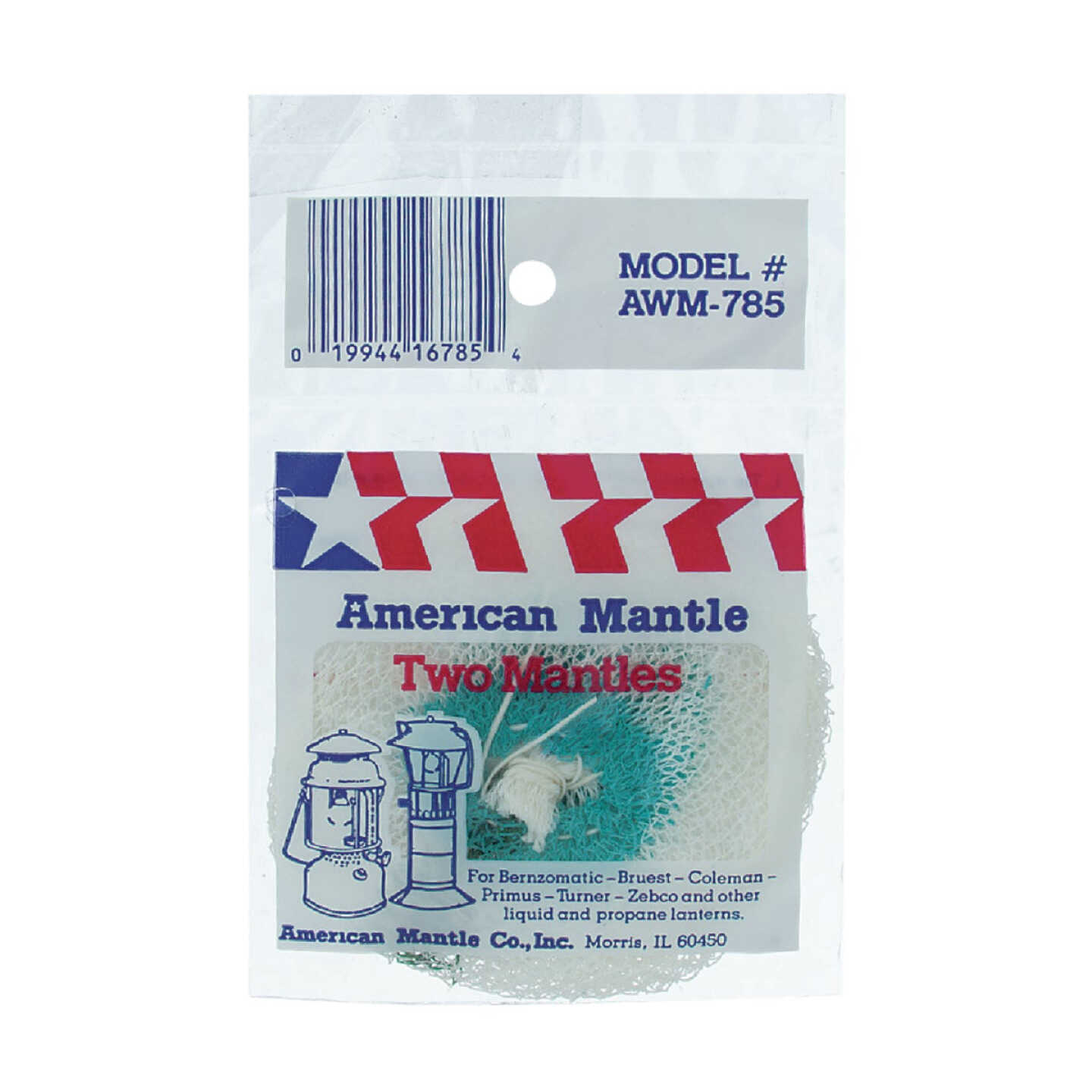 American Mantle Single/Twin Standard Tie Lantern Mantle (2-Pack) Image 1