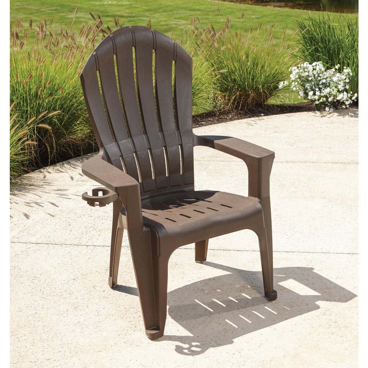 Adams Big Easy Earth Brown Resin Adirondack Chair Image 4