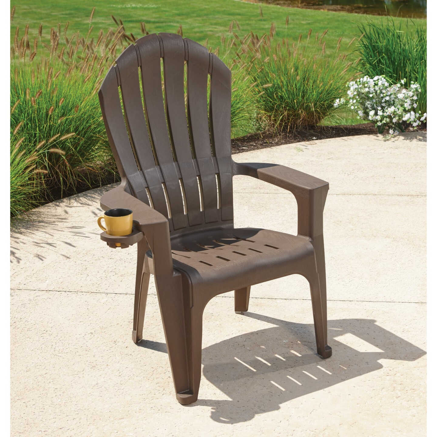 Adams Big Easy Earth Brown Resin Adirondack Chair Image 5