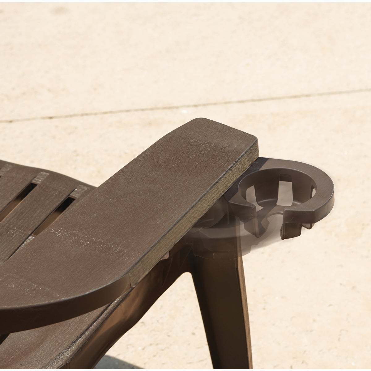 Adams Big Easy Earth Brown Resin Adirondack Chair Image 6