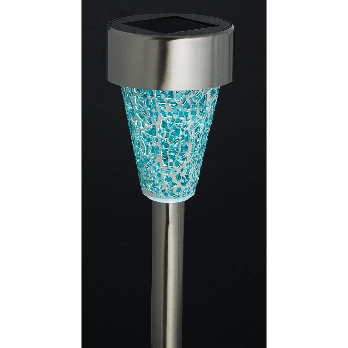 Outdoor Expressions Green, Red, or Purple 2.10 Lumens Stainless Steel Solar Path Light Image 6