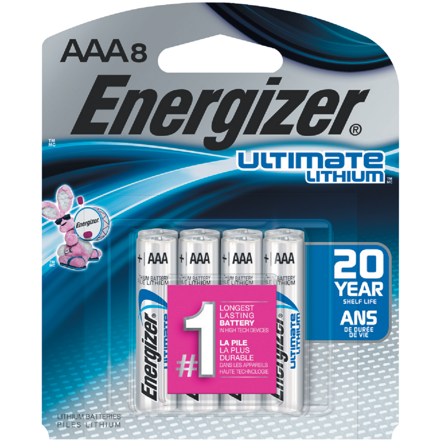 Energizer Ultimate AAA Lithium Battery (8-Pack) Image 1