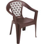 Adams Penza Earth Brown Resin Stackable Chair Image 1