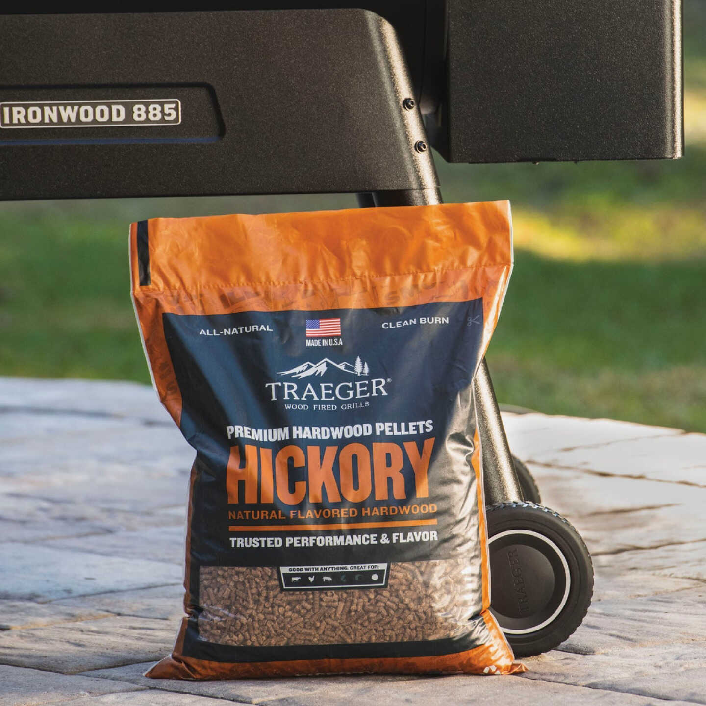 Traeger 20 Lb. Hickory All-Natural Wood Grilling Pellets Image 2