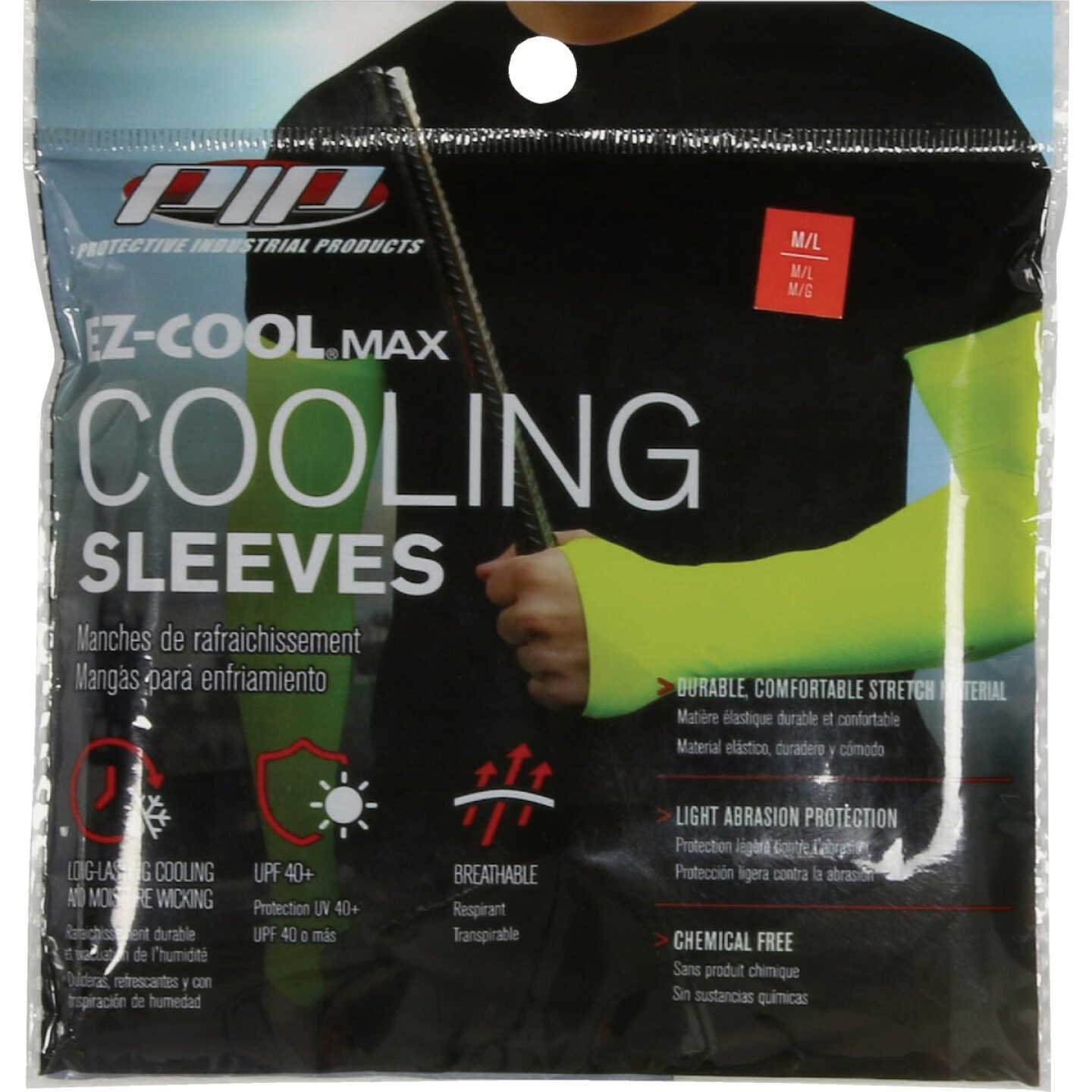 Safety Works Professional Ez-Cool Max High Visibility Cooling Sleeve (2-Pack) Image 2