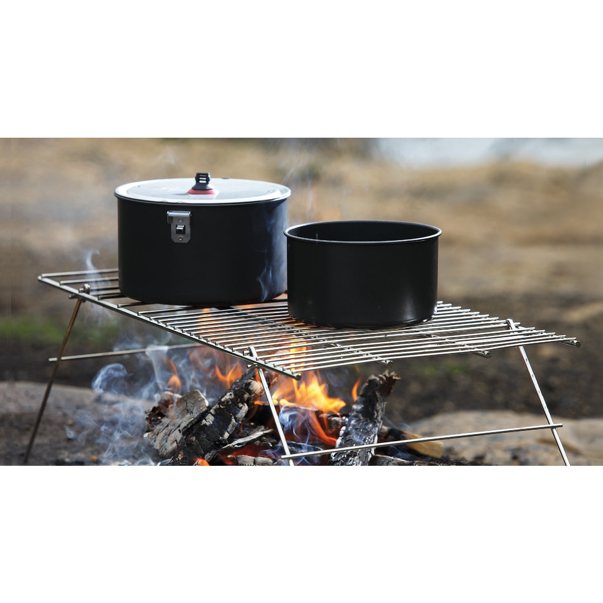 Coghlans 12 In. W. x 24 In. L. Nickel-Plated Metal Camp Grill Image 2