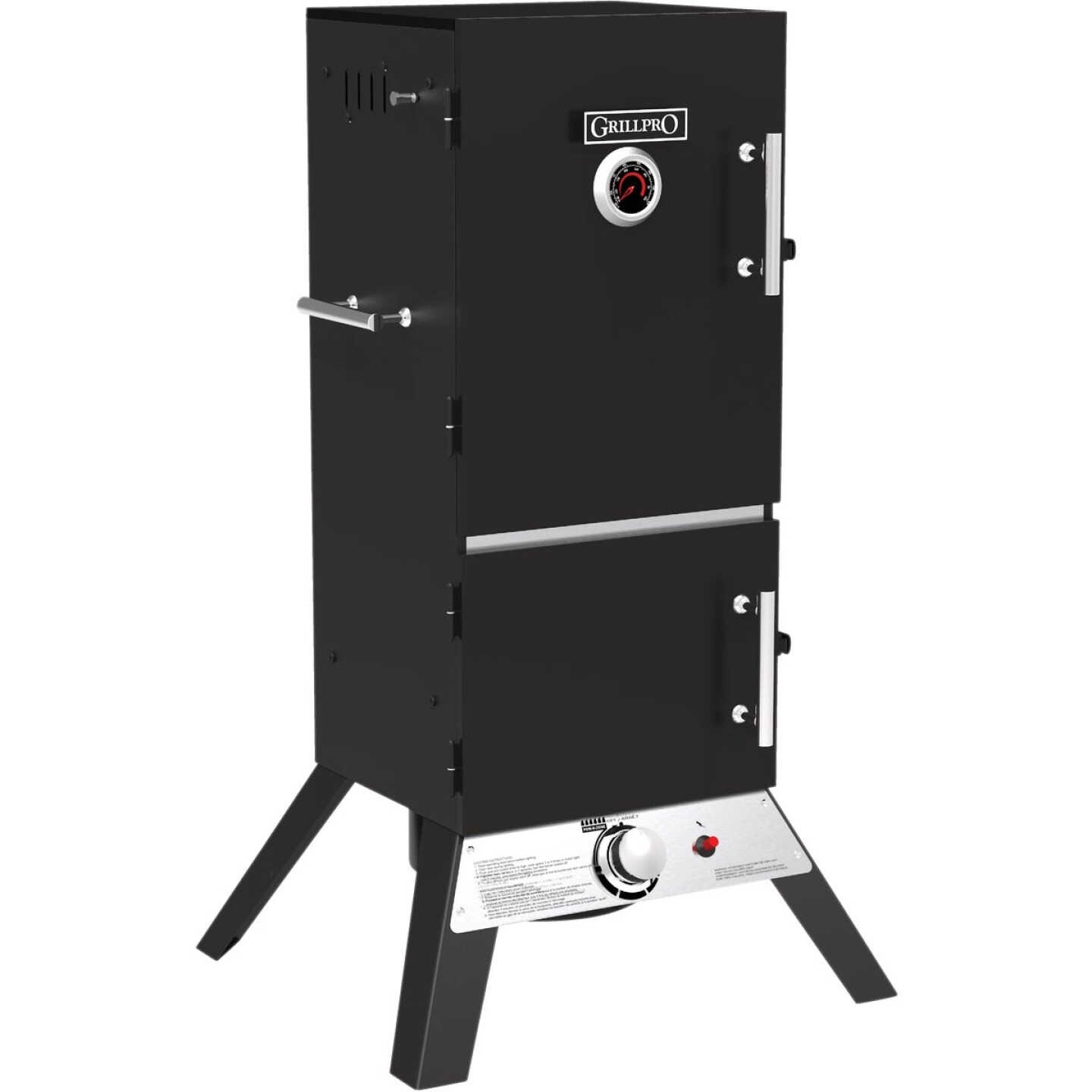GrillPro 15,000 BTU LP Gas Vertical Propane Smoker Image 5